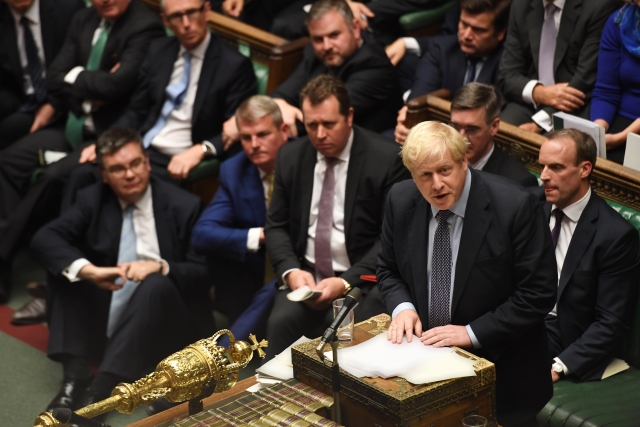 Борис Джонсон в парламенте Великобритании