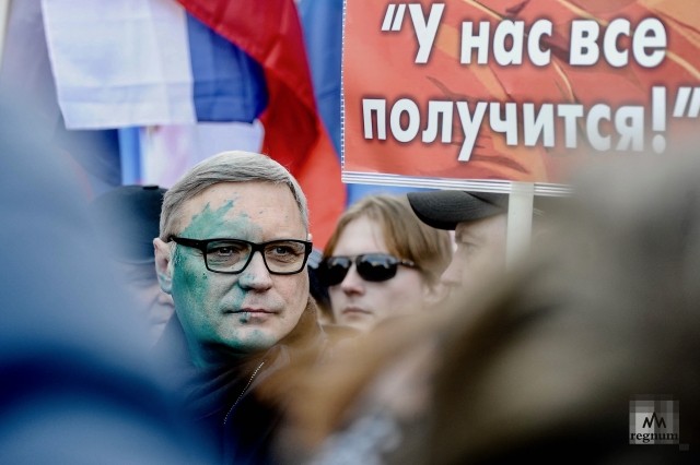 Михаил Касьянов на митинге оппозиции 