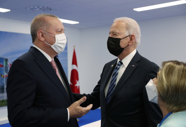 Встреча президент Турции Реджепа Эрдогана с президентом США Джо Байденом