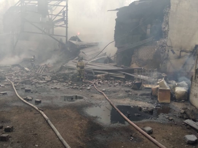 Пожар на пороховом заводе под Рязанью