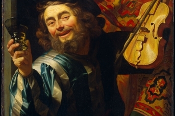 Геррит ван Хонтхорст. Веселый музыкант, 1623