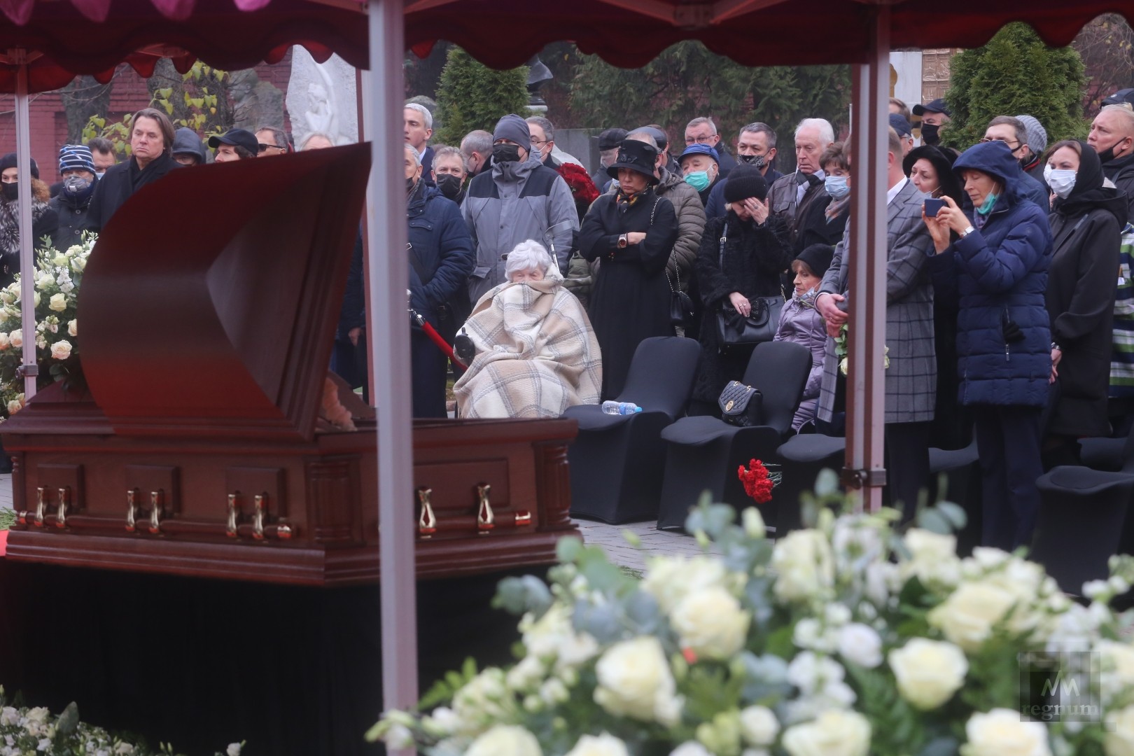 Похороны Игоря Кириллова на Новодевичьем кладбище