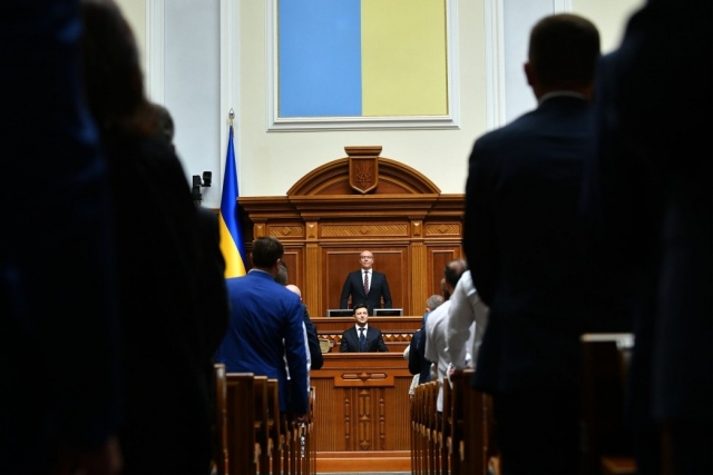 Владимир Зеленский в Верховной раде Украины 
