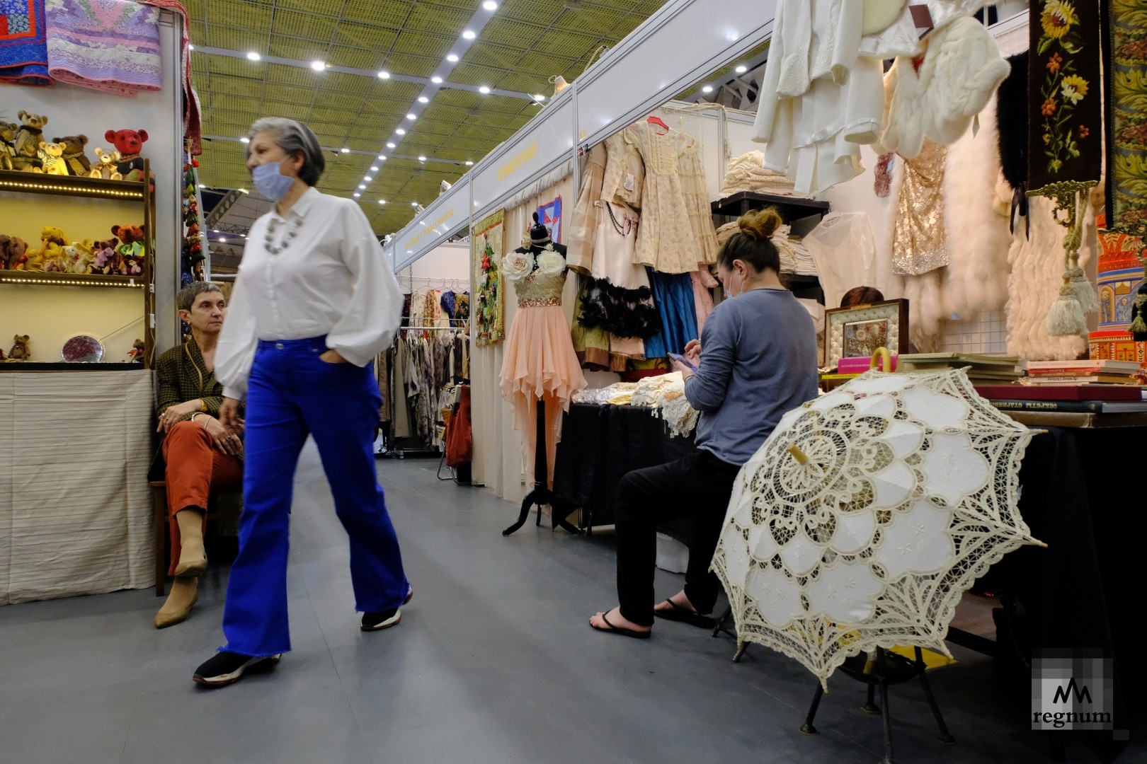 На выставке «Гранд-Текстиль» в Москве