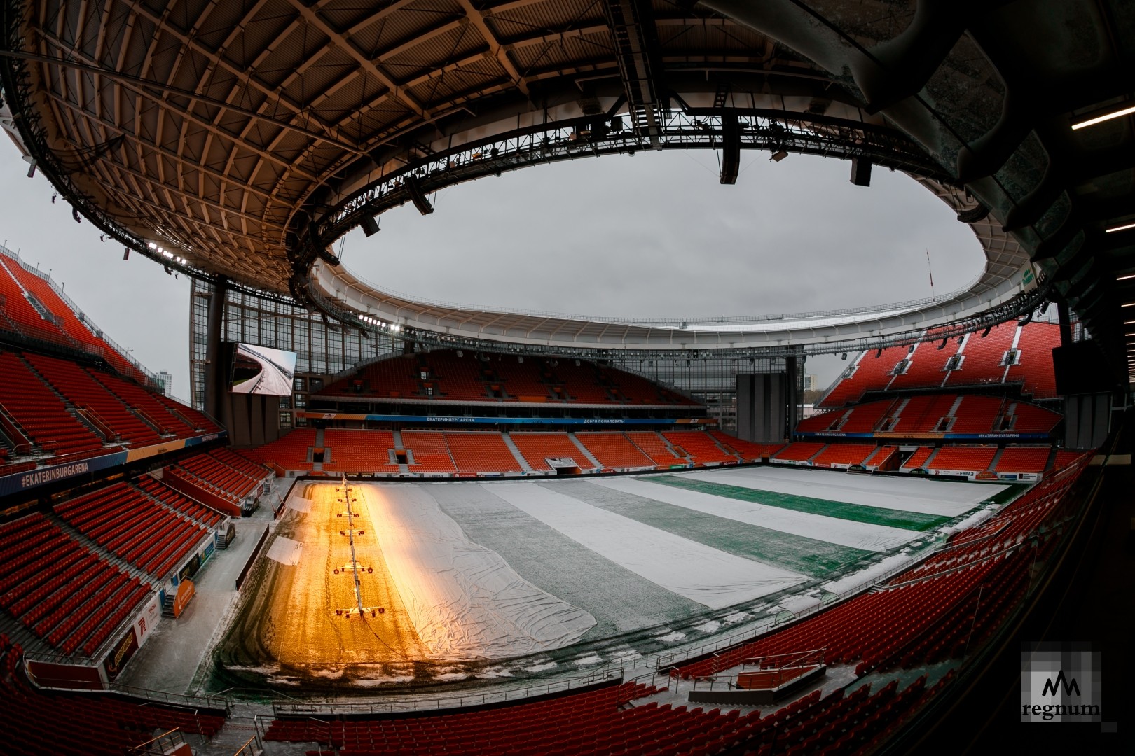 «Екатеринбург-Арена» за день до матча 