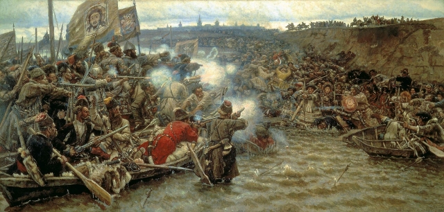 Василий Иванович Суриков. Покорение Сибири Ермаком Тимофеевичем. 1895
