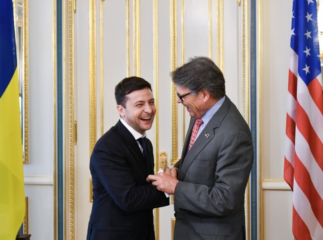 Встреча Владимира Зеленского с министром энергетики США Риком Перри. Май 2019 