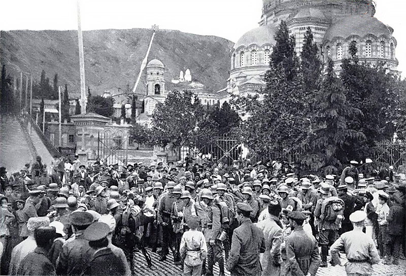 Немецкие солдаты в Тифлисе (ныне Тбилиси). Август 1918 года
