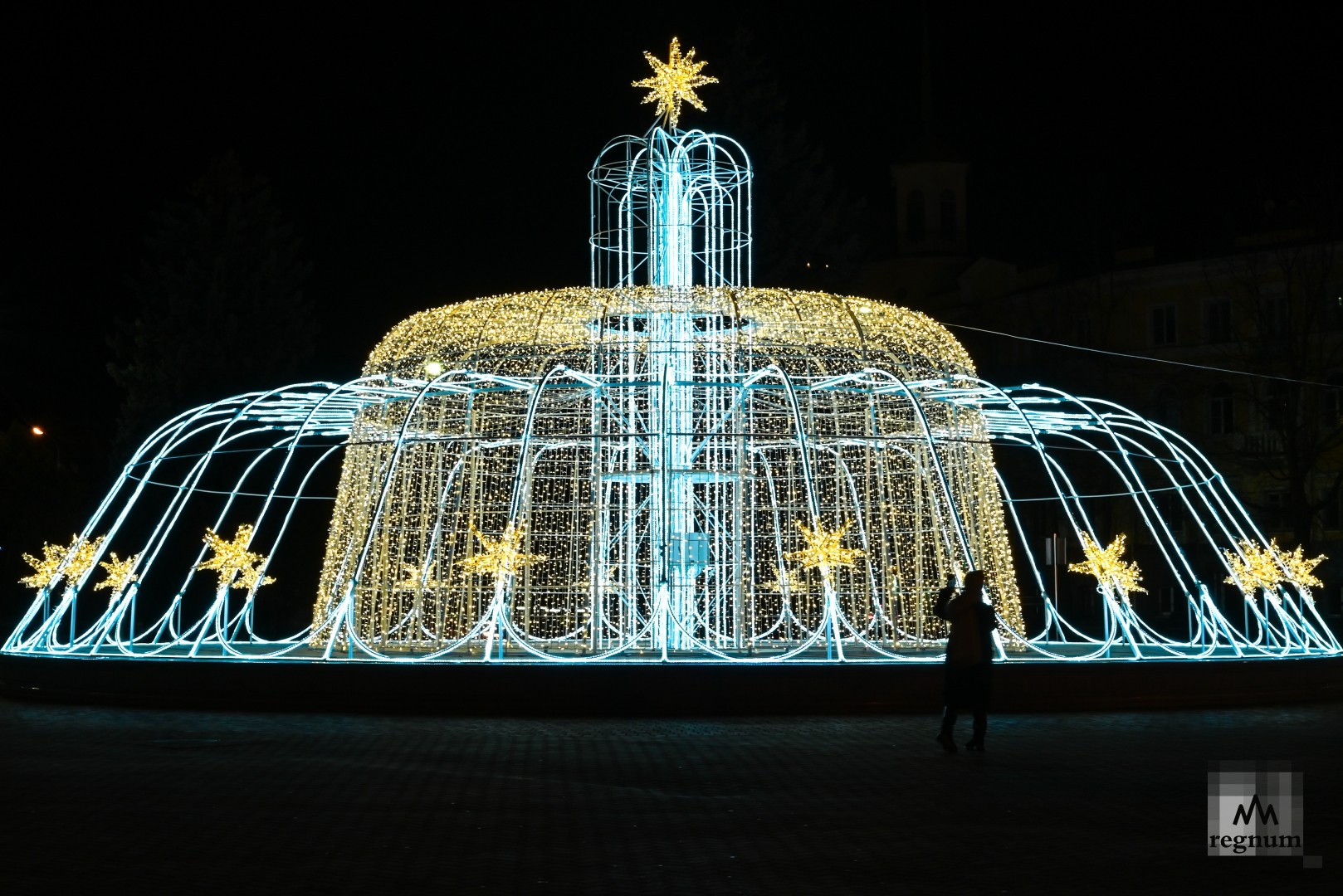 Светомузыкальный фонтан на Крепостной горе в Ставрополе