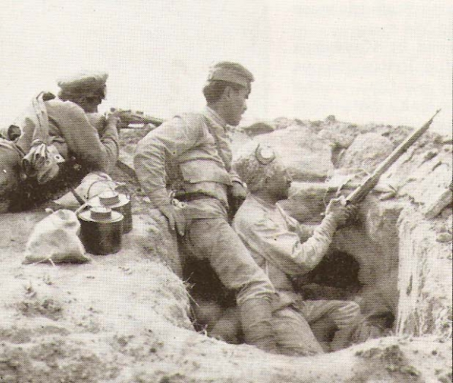 Армянские солдаты на позициях. 1918