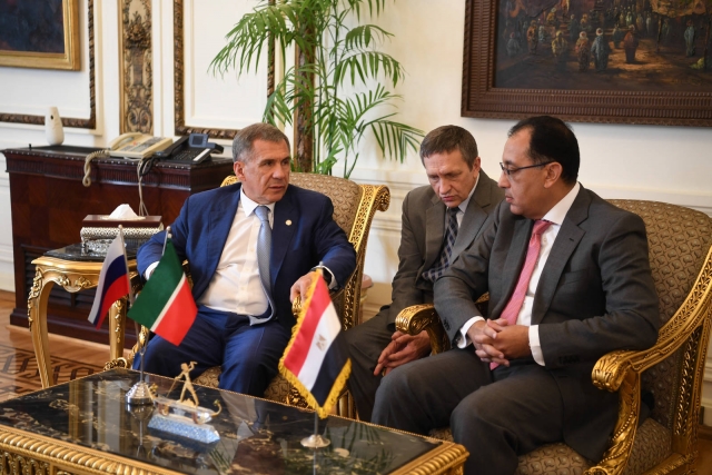 Президент Татарстана Рустам Минниханов встретился с Президентом Египта Абдель Фаттахом Ас-Сиси. 2018 