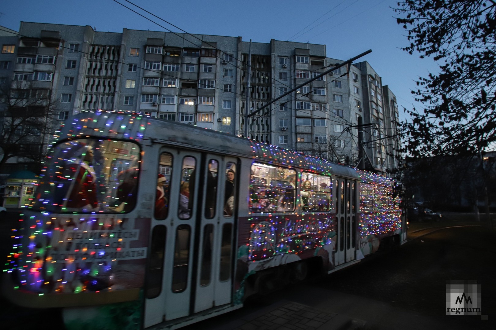Праздничный трамвай в Пятигорске