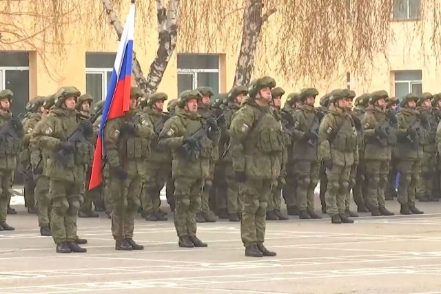 Торжественная церемония, посвященная завершению миротворческой операции сил ОДКБ в Казахстане