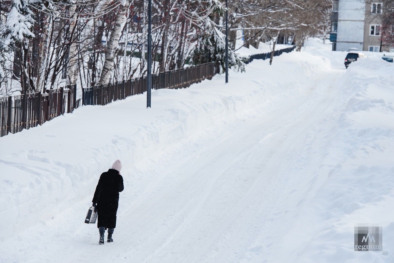 Южно-Сахалинск после снежного циклона