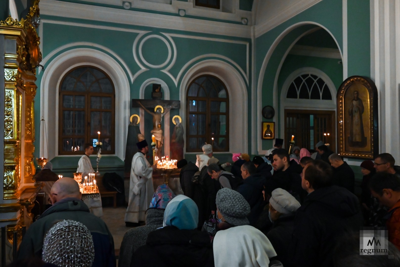 Богослужение в Андреевском соборе г. Ставрополя в Крещенский сочельник