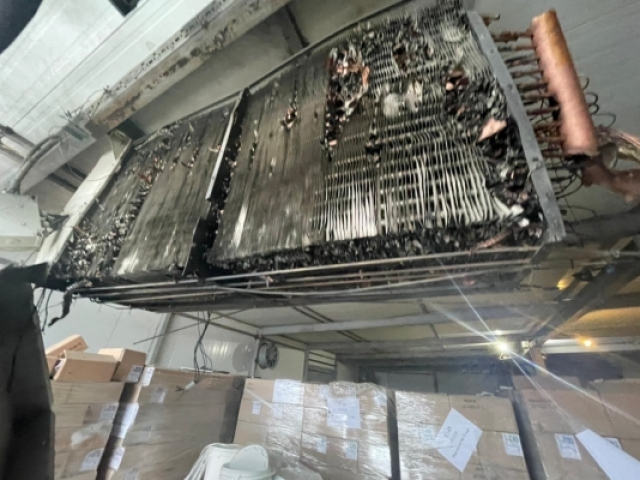 Возгорания холодильной установки на новосибирском заводе 