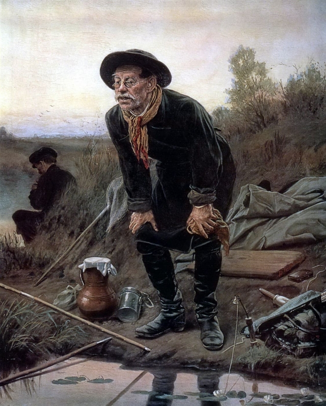 Василий Перов. Рыболов. 1871 г