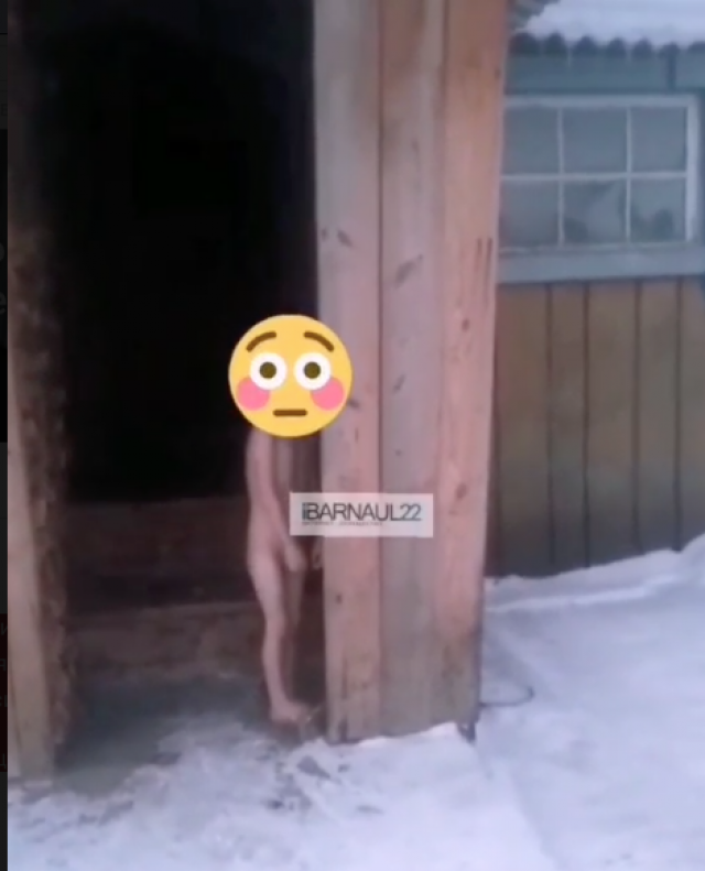 голые девочки на улице зимой