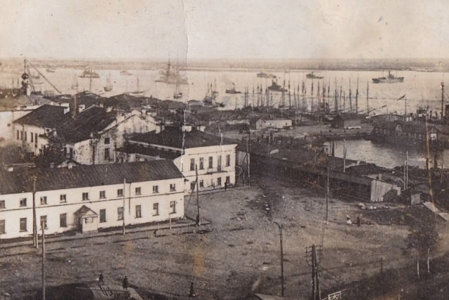 Вид на р.Северная Двина. Архангельск. 1918