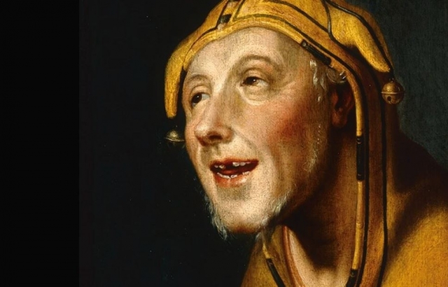 Корнелис ван Харлем. Портрет дурака (фрагмент). 1596
