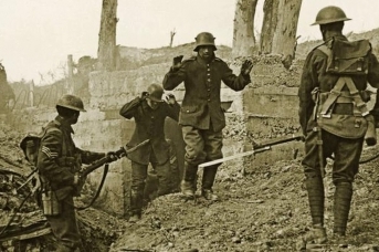 Пленение немецких солдат. 1918