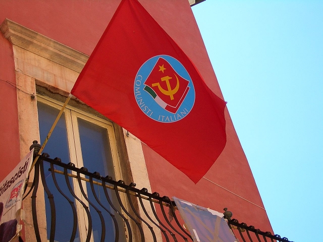 Флаг Партии итальянских коммунистов 