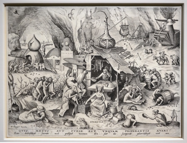 Питер Брейгель Старший. Скупость (Жадность, Алчность). 1558