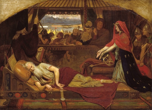 Форд Мэдокс Браун. Король Лир и Корделия. 1854