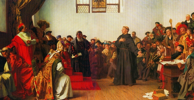 Антон фон Вернер. Лютер в Вормсе: На сём я стою... 1877