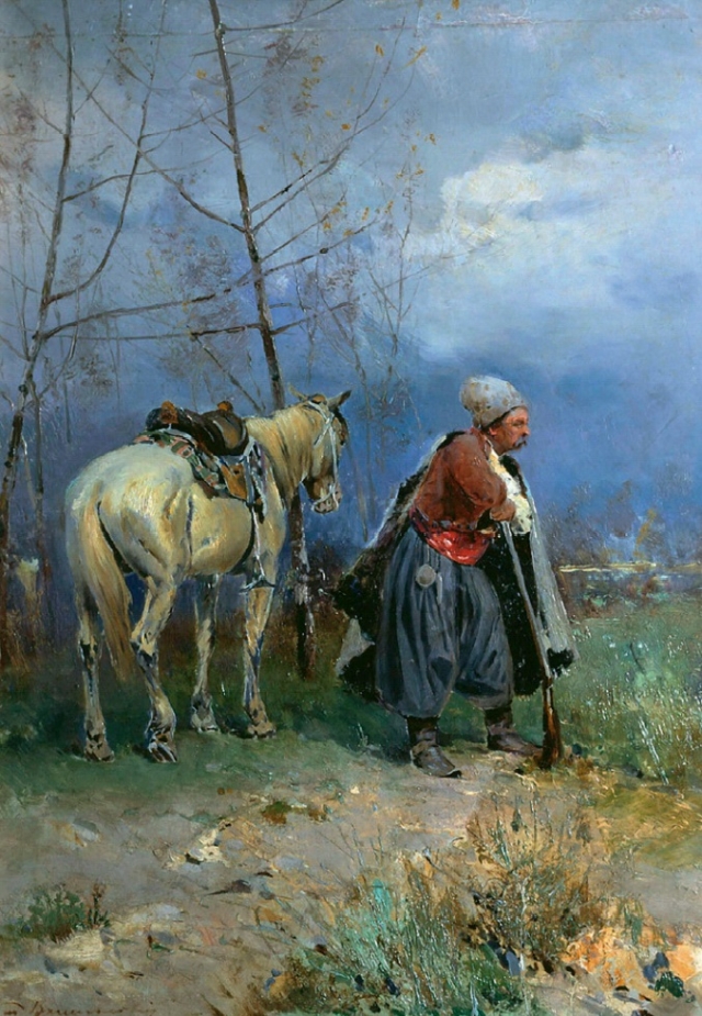 Сергей Васильковский. На страже. 1899
