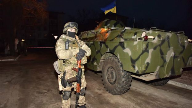 Украинская бронетехника в Донбассе 