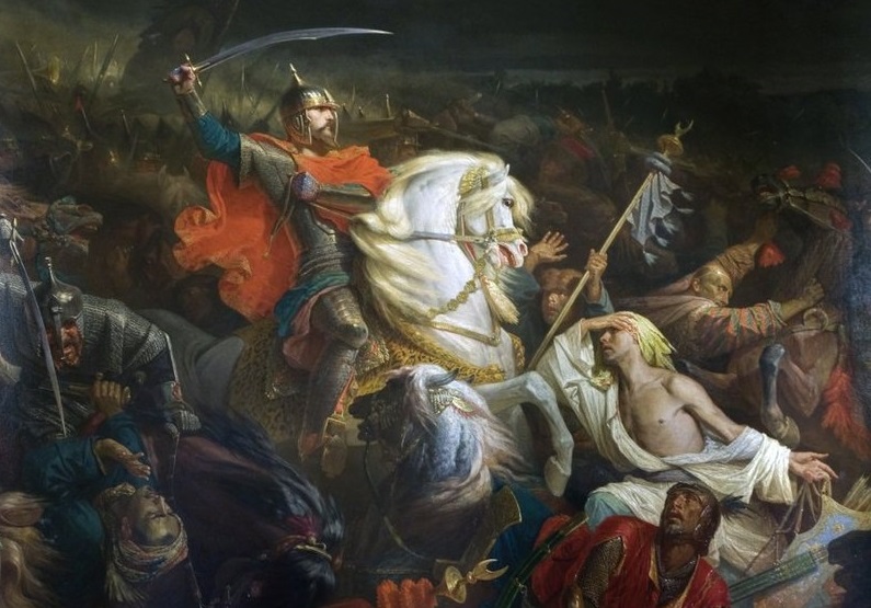 Адольф Ивон. Куликовская битва. 1859 (фрагмент)
