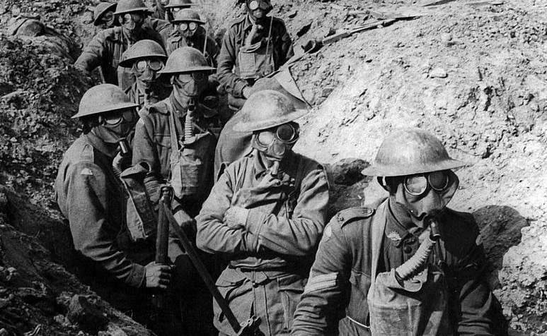 Австралийские солдаты в окопах. Первая мировая война