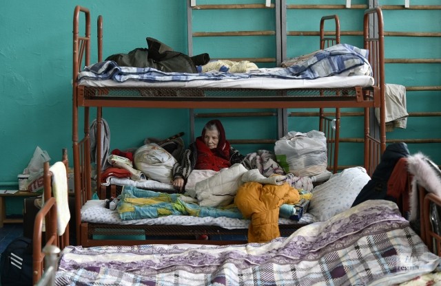 Пункт временного размещения для беженцев с Украины в Джанкое