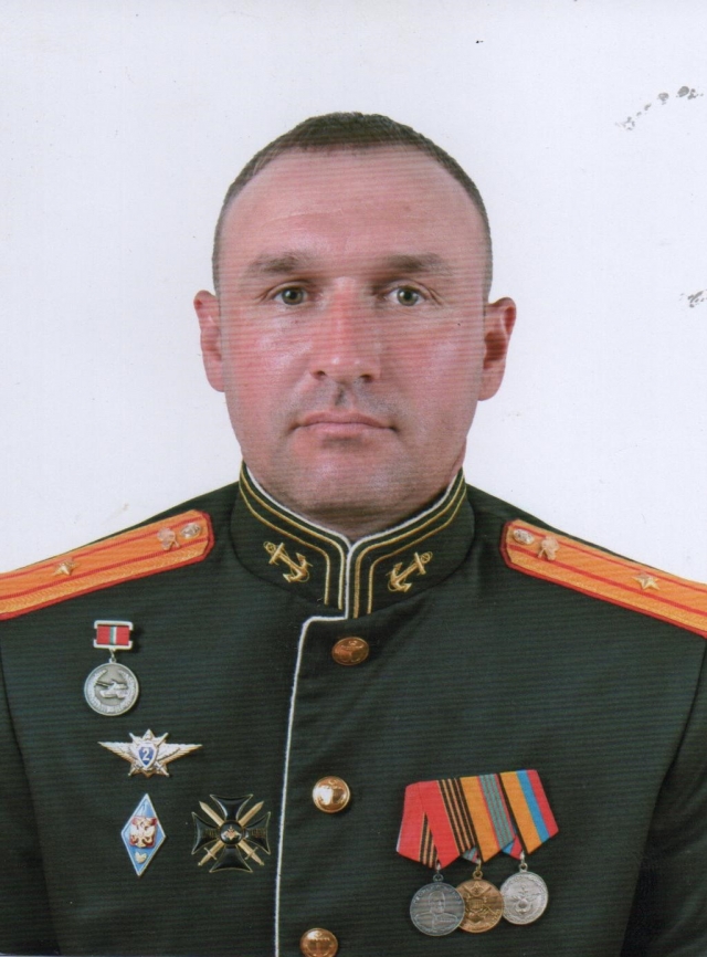 Командир танкового батальона майор Евгений Крылов