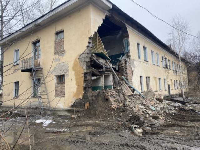 Обрушение дома в Канске. Красноярский край