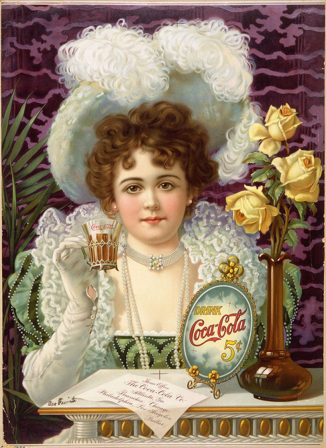 «Coca-Cola за 5 центов» — рекламный плакат «Кока-Колы» периода 1890—1900 годов