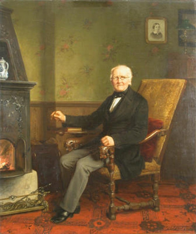 Карл Лаш. Портрет Людвига Кнопа. 1878