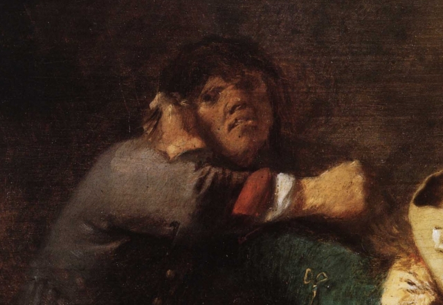 Гнев (Фрагмент картины Драка крестьян при игре в карты 1635)