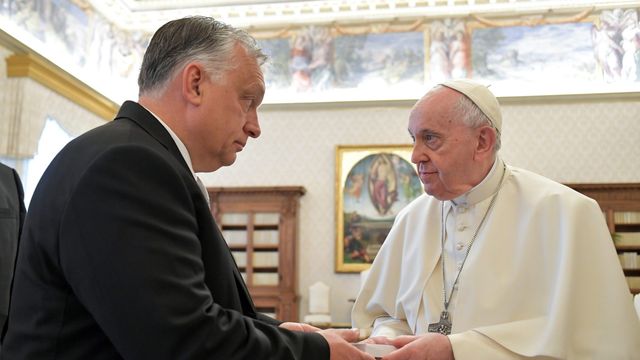 Виктор Орбан и папа Римский Франциск