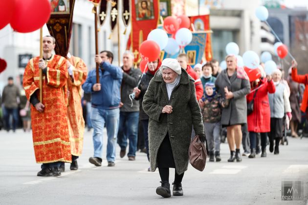 Пасхальный крестный ход в Екатеринбурге