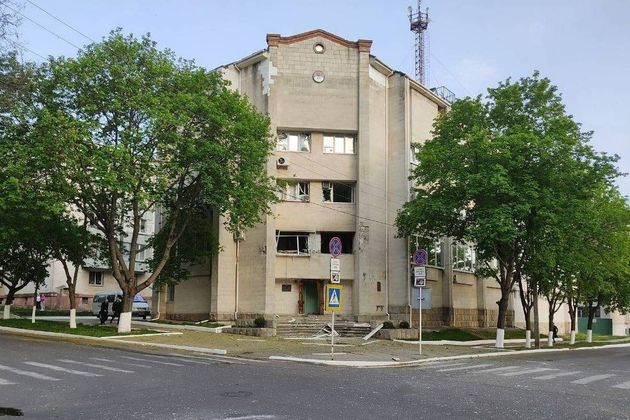 Здание министерства госбезопасности ПМР после теракта