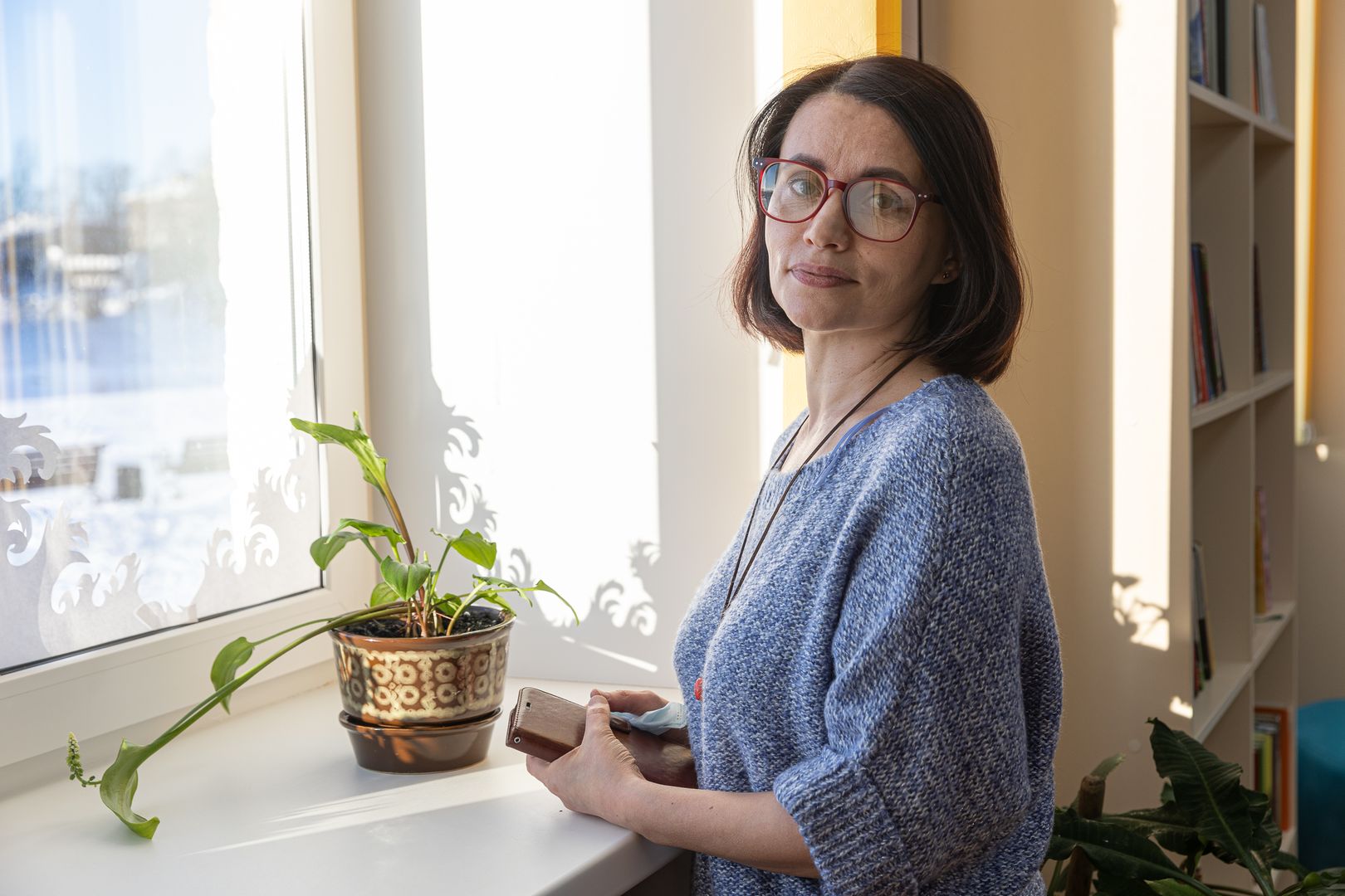 Ольга Филиппова, саами, сотрудница библиотеки в Ловозеро.