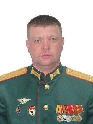 Начальник артиллерии бригады подполковник Алексей Олькин
