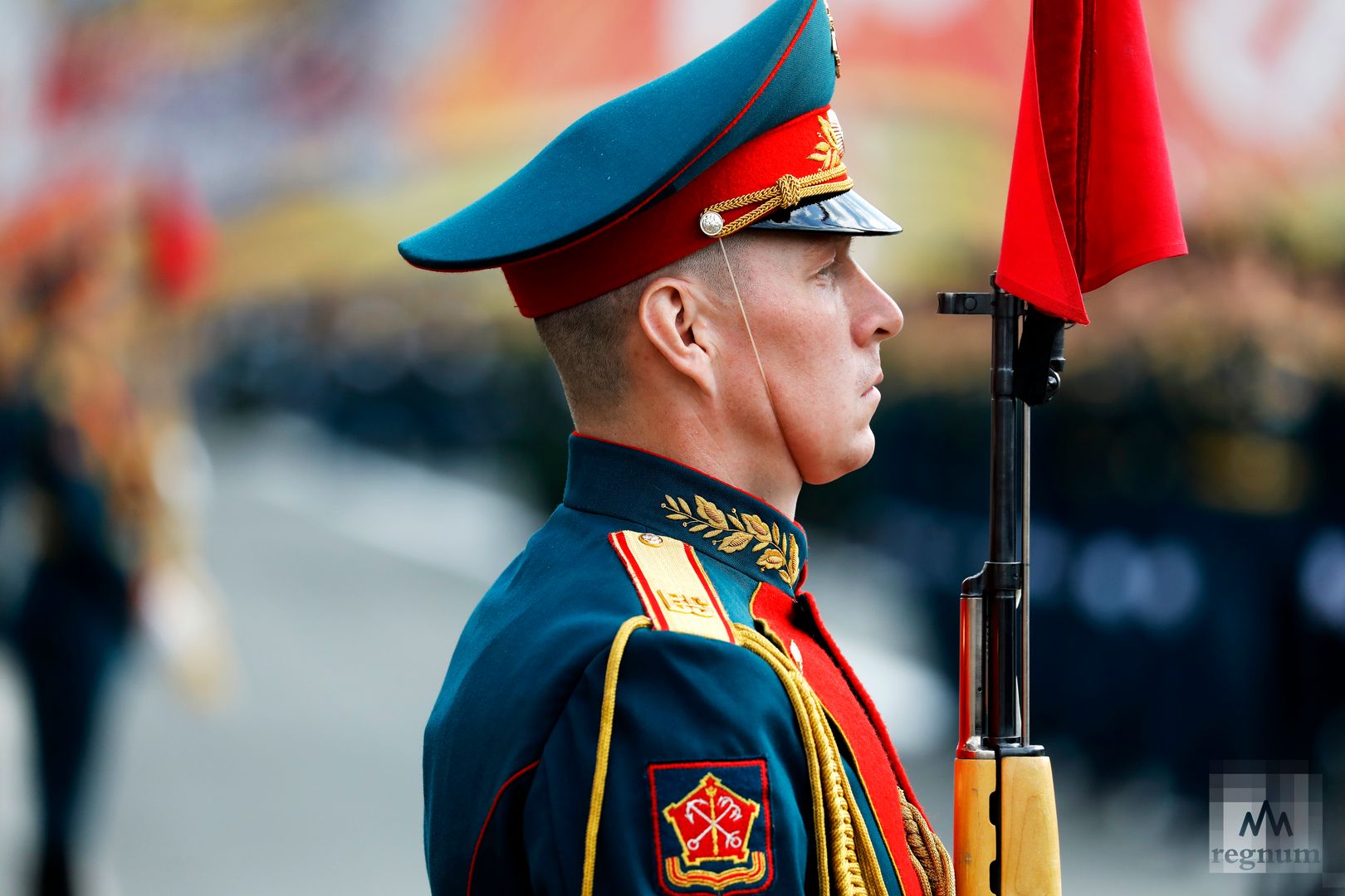 Почетный караул на генеральной репетиции парада Победы в Санкт-Петербурге
