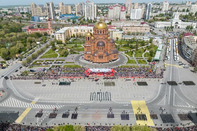 Военный парад в Волгограде 9 мая 2022 года