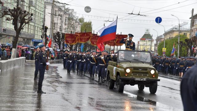 Военный парад в Рязани 9 мая 2022 года