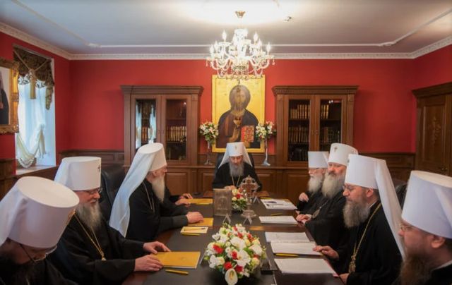 Заседание Священного синода Украинской православной церкви