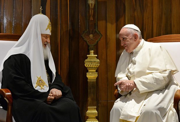 Встреча папы Римского Франциска и патриарха Московского и всея Руси Кирилла в Гаване
