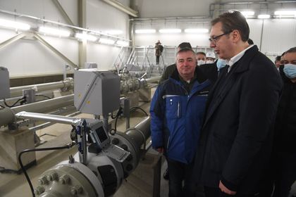 Александр Вучич посетил магистральный газопровод «Балканский поток»